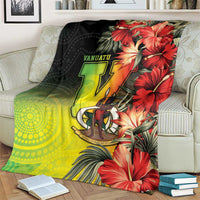 Aboriginal Dot Art Vanuatu Blanket Tropical Flowers LT05 - Polynesian Pride
