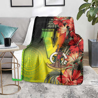 Aboriginal Dot Art Vanuatu Blanket Tropical Flowers LT05 - Polynesian Pride