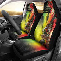 Aboriginal Dot Art Vanuatu Car Seat Cover Tropical Flowers LT05 - Polynesian Pride