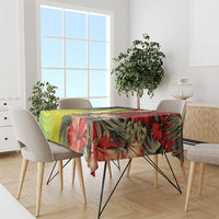 Aboriginal Dot Art Vanuatu Tablecloth Tropical Flowers LT05 - Polynesian Pride
