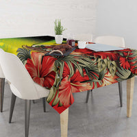 Aboriginal Dot Art Vanuatu Tablecloth Tropical Flowers LT05 - Polynesian Pride