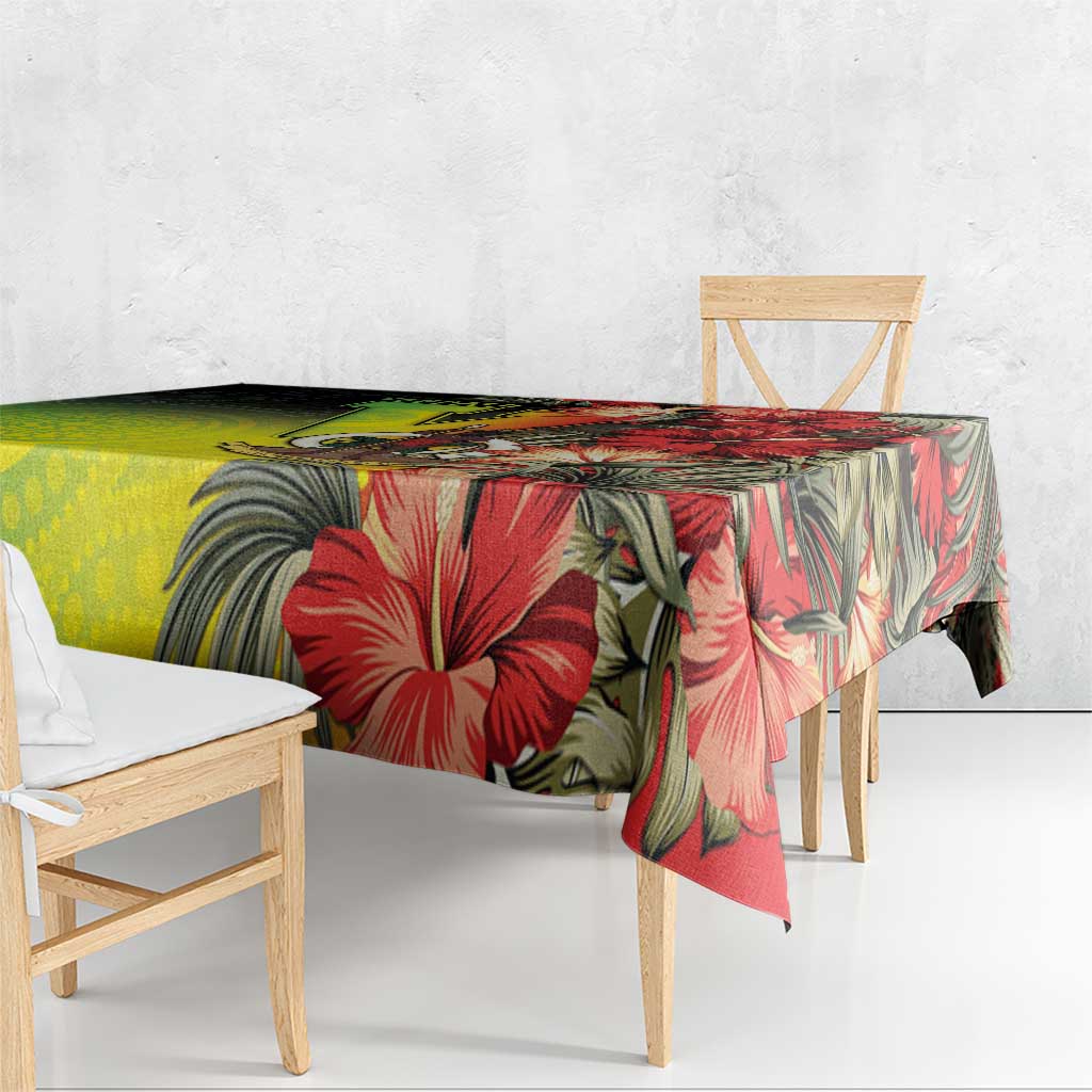 Aboriginal Dot Art Vanuatu Tablecloth Tropical Flowers LT05 - Polynesian Pride
