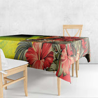 Aboriginal Dot Art Vanuatu Tablecloth Tropical Flowers LT05 - Polynesian Pride