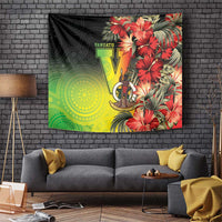 Aboriginal Dot Art Vanuatu Tapestry Tropical Flowers LT05 Reggae - Polynesian Pride