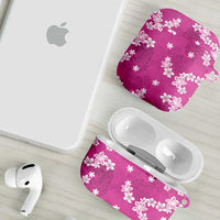 Hawaii Monstera Deliciosa AirPods Case Pink Plumeria Polynesian Pattern LT05 - Polynesian Pride