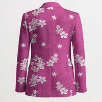 Hawaii Monstera Deliciosa Blazer Pink Plumeria Polynesian Pattern LT05 - Polynesian Pride