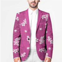 Hawaii Monstera Deliciosa Blazer Pink Plumeria Polynesian Pattern LT05 - Polynesian Pride