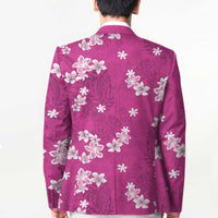 Hawaii Monstera Deliciosa Blazer Pink Plumeria Polynesian Pattern LT05 - Polynesian Pride
