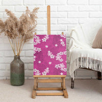Hawaii Monstera Deliciosa Canvas Wall Art Pink Plumeria Polynesian Pattern LT05 - Polynesian Pride