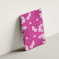 Hawaii Monstera Deliciosa Canvas Wall Art Pink Plumeria Polynesian Pattern LT05 - Polynesian Pride