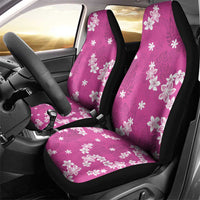 Hawaii Monstera Deliciosa Car Seat Cover Pink Plumeria Polynesian Pattern LT05 - Polynesian Pride