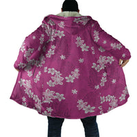 Hawaii Monstera Deliciosa Cloak Pink Plumeria Polynesian Pattern LT05 - Polynesian Pride