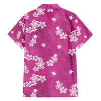 Hawaii Monstera Deliciosa Hawaiian Shirt Pink Plumeria Polynesian Pattern LT05 - Polynesian Pride