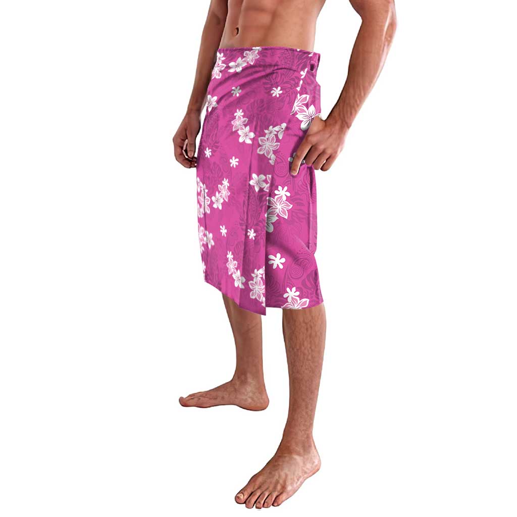 Hawaii Monstera Deliciosa Lavalava Pink Plumeria Polynesian Pattern LT05 - Polynesian Pride