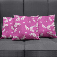 Hawaii Monstera Deliciosa Pillow Cover Pink Plumeria Polynesian Pattern LT05 - Polynesian Pride