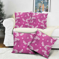 Hawaii Monstera Deliciosa Pillow Cover Pink Plumeria Polynesian Pattern LT05 - Polynesian Pride