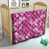 Hawaii Monstera Deliciosa Quilt Pink Plumeria Polynesian Pattern LT05 - Polynesian Pride