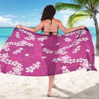 Hawaii Monstera Deliciosa Sarong Pink Plumeria Polynesian Pattern LT05 - Polynesian Pride