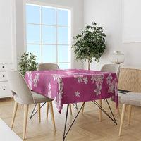 Hawaii Monstera Deliciosa Tablecloth Pink Plumeria Polynesian Pattern LT05 - Polynesian Pride