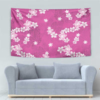 Hawaii Monstera Deliciosa Tapestry Pink Plumeria Polynesian Pattern LT05 - Polynesian Pride