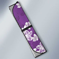Hawaii Monstera Deliciosa Auto Sun Shade Purple Plumeria Polynesian Pattern LT05 - Polynesian Pride