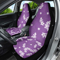 Hawaii Monstera Deliciosa Car Seat Cover Purple Plumeria Polynesian Pattern LT05 - Polynesian Pride