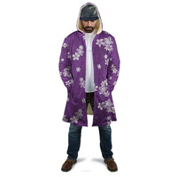 Hawaii Monstera Deliciosa Cloak Purple Plumeria Polynesian Pattern LT05 - Polynesian Pride