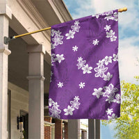 Hawaii Monstera Deliciosa Garden Flag Purple Plumeria Polynesian Pattern LT05 House Flag Purple - Polynesian Pride