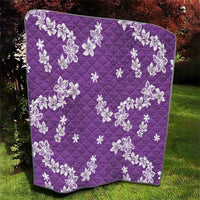 Hawaii Monstera Deliciosa Quilt Purple Plumeria Polynesian Pattern LT05 - Polynesian Pride
