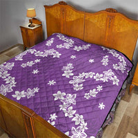 Hawaii Monstera Deliciosa Quilt Purple Plumeria Polynesian Pattern LT05 - Polynesian Pride