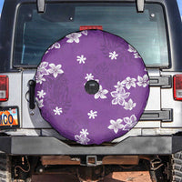 Hawaii Monstera Deliciosa Spare Tire Cover Purple Plumeria Polynesian Pattern LT05 Purple - Polynesian Pride