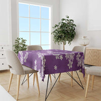 Hawaii Monstera Deliciosa Tablecloth Purple Plumeria Polynesian Pattern LT05 - Polynesian Pride