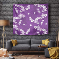 Hawaii Monstera Deliciosa Tapestry Purple Plumeria Polynesian Pattern LT05 Purple - Polynesian Pride