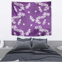 Hawaii Monstera Deliciosa Tapestry Purple Plumeria Polynesian Pattern LT05 - Polynesian Pride