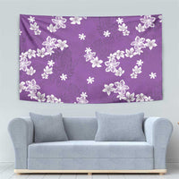 Hawaii Monstera Deliciosa Tapestry Purple Plumeria Polynesian Pattern LT05 - Polynesian Pride