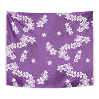 Hawaii Monstera Deliciosa Tapestry Purple Plumeria Polynesian Pattern LT05 - Polynesian Pride