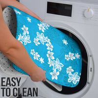 Hawaii Monstera Deliciosa Bathroom Set Blue Plumeria Polynesian Pattern LT05 - Polynesian Pride