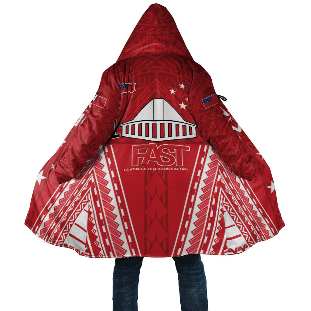 Samoa FAST Cloak Forever Proud Samoan Tribal Pattern LT05 Unisex Red - Polynesian Pride