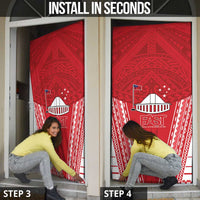Samoa FAST Door Cover Forever Proud Samoan Tribal Pattern LT05 - Polynesian Pride