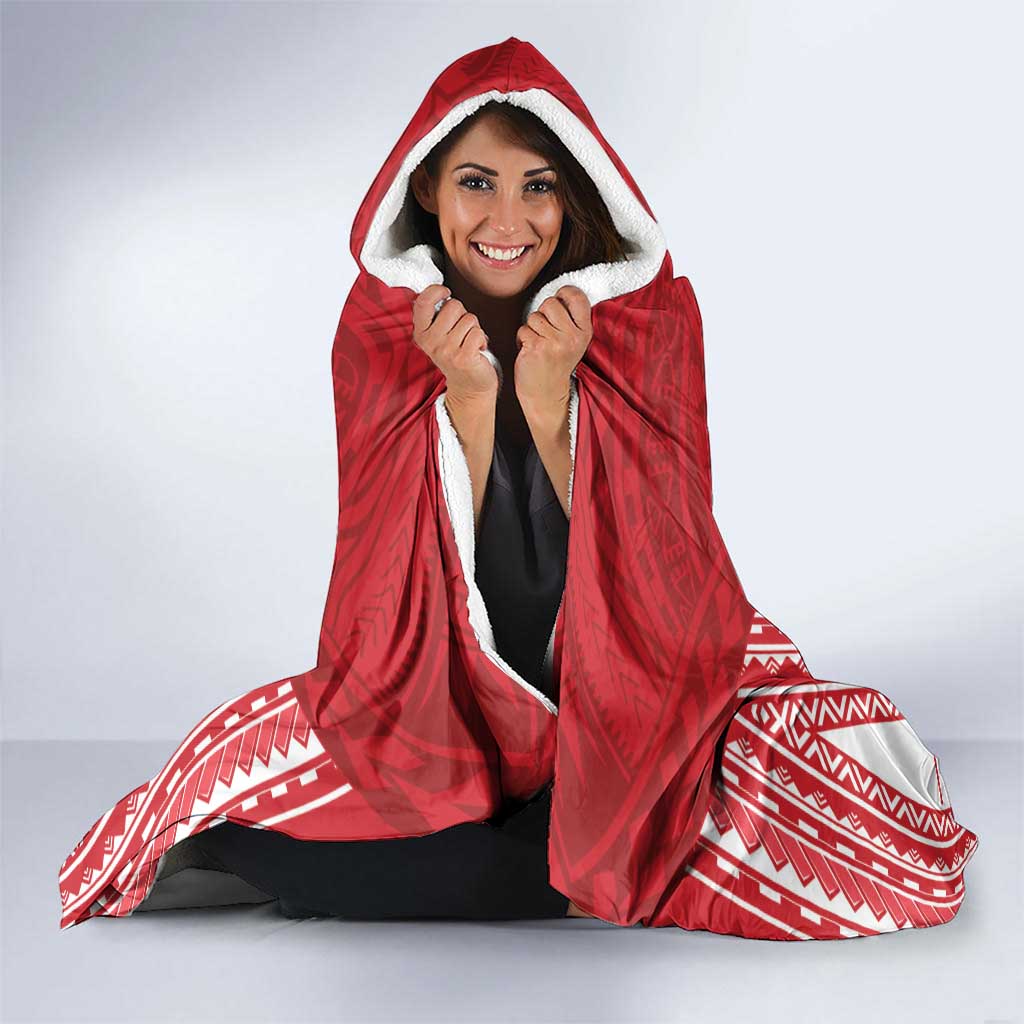 Samoa FAST Hooded Blanket Forever Proud Samoan Tribal Pattern LT05 - Polynesian Pride
