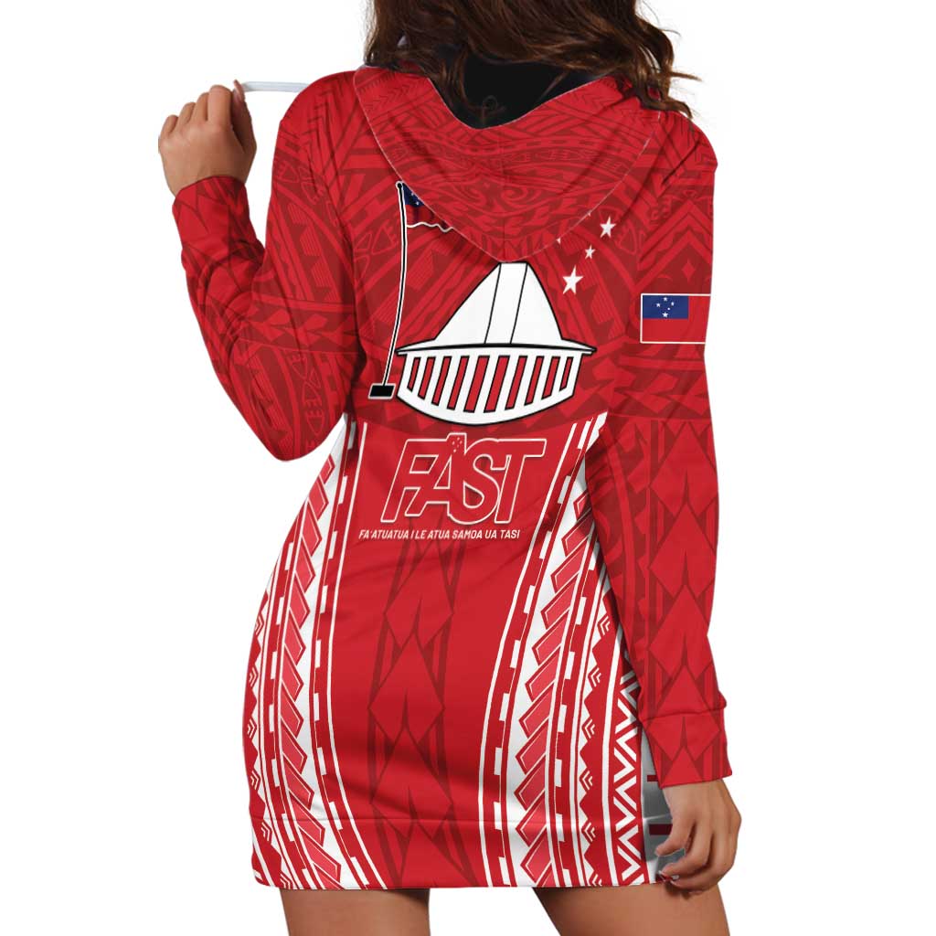 Samoa FAST Hoodie Dress Forever Proud Samoan Tribal Pattern LT05 - Polynesian Pride