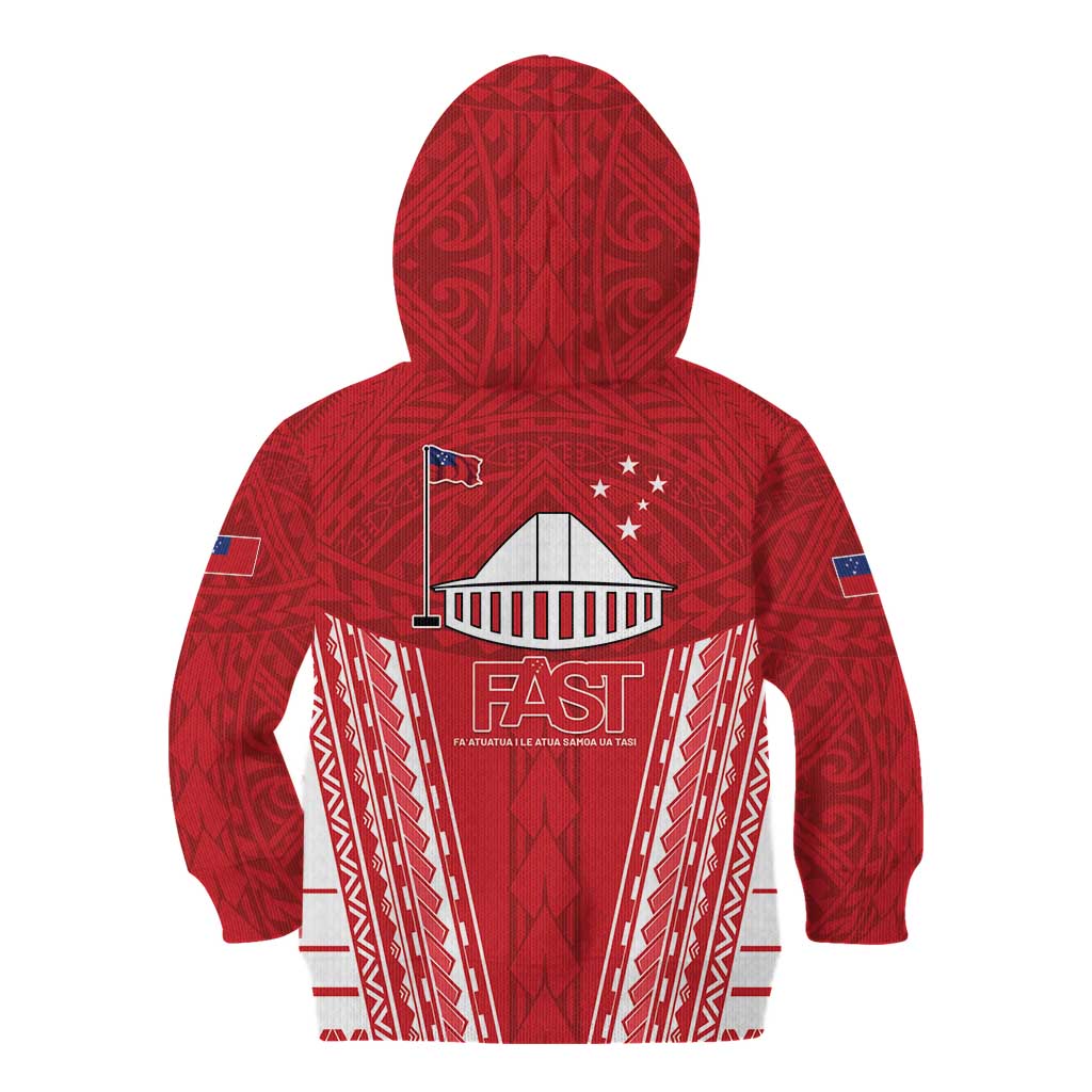 Samoa FAST Kid Hoodie Forever Proud Samoan Tribal Pattern LT05 - Polynesian Pride