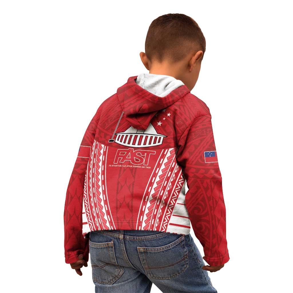 Samoa FAST Kid Hoodie Forever Proud Samoan Tribal Pattern LT05 - Polynesian Pride