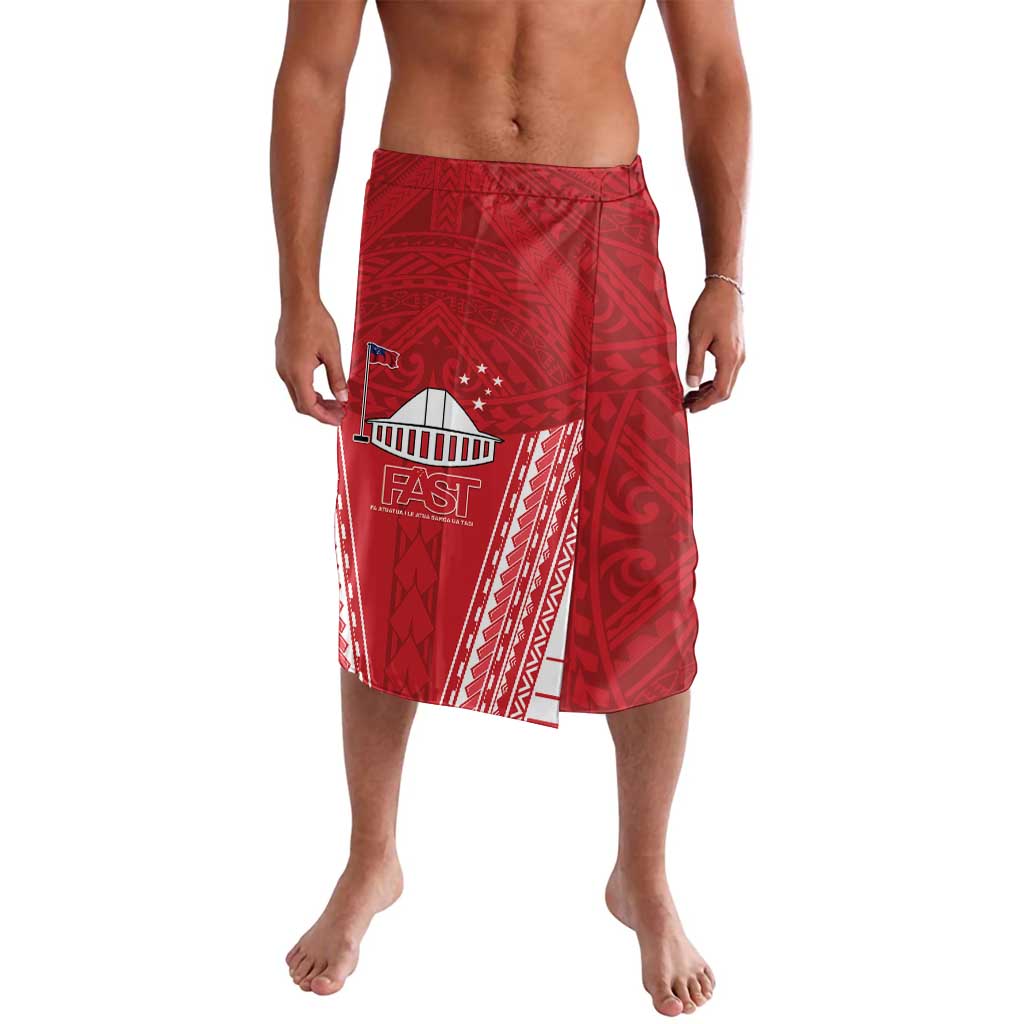 Samoa FAST Lavalava Forever Proud Samoan Tribal Pattern LT05 Red - Polynesian Pride
