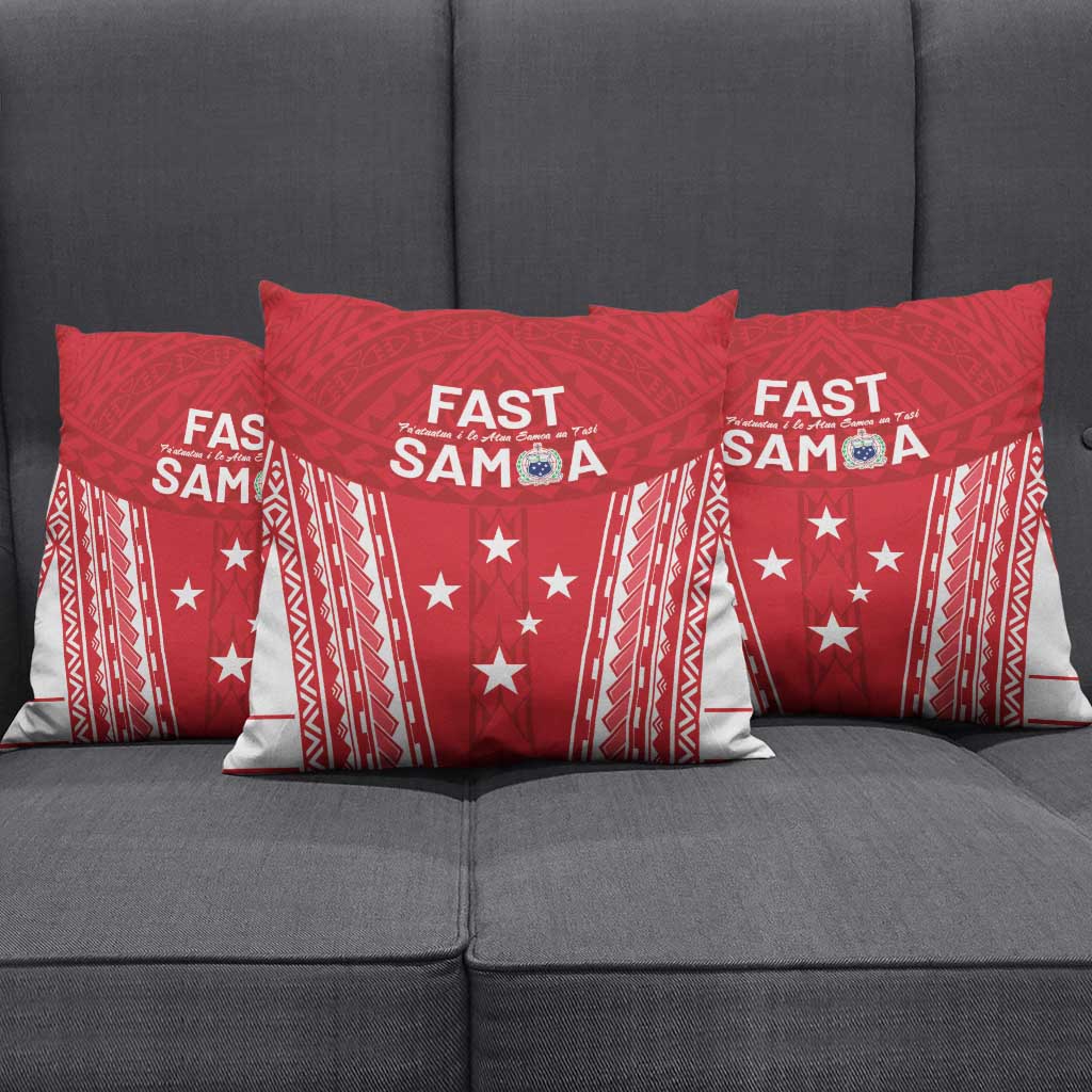 Samoa FAST Pillow Cover Forever Proud Samoan Tribal Pattern LT05 - Polynesian Pride