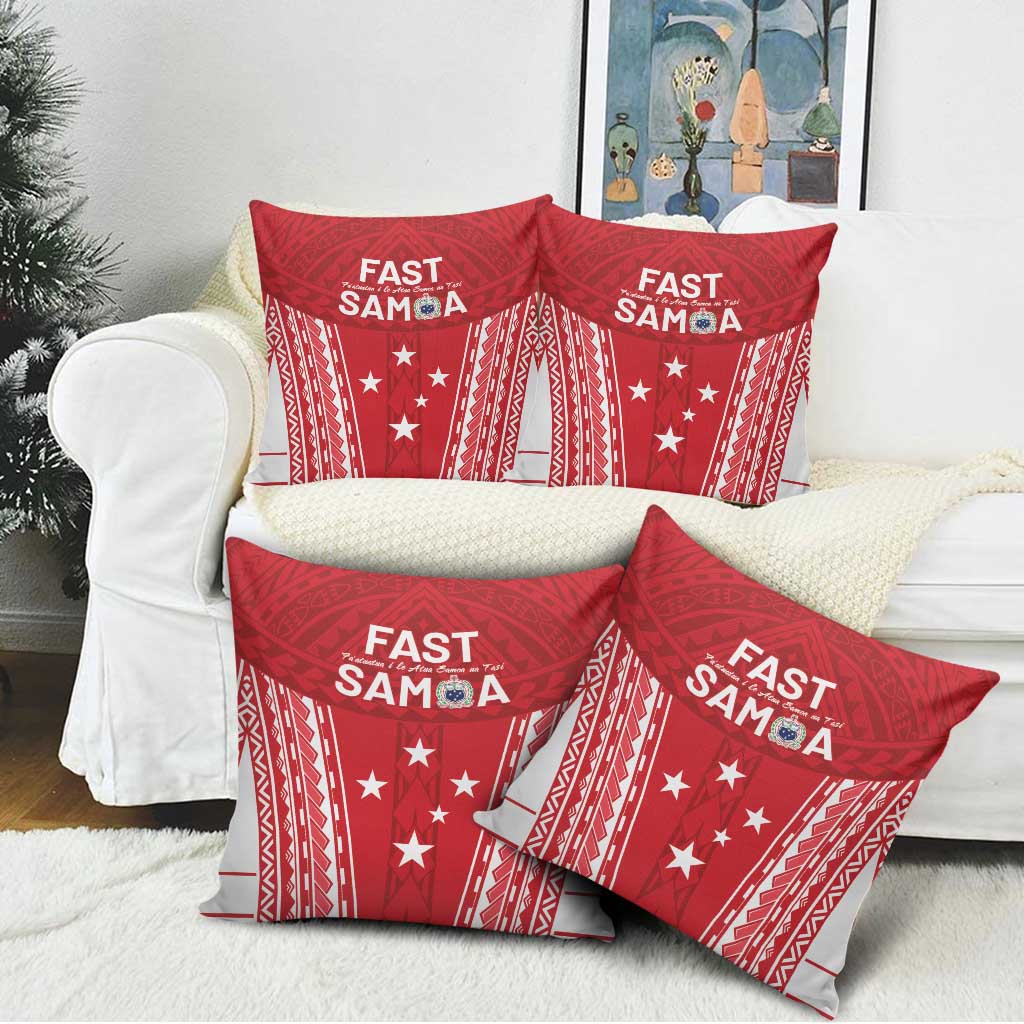 Samoa FAST Pillow Cover Forever Proud Samoan Tribal Pattern LT05 - Polynesian Pride