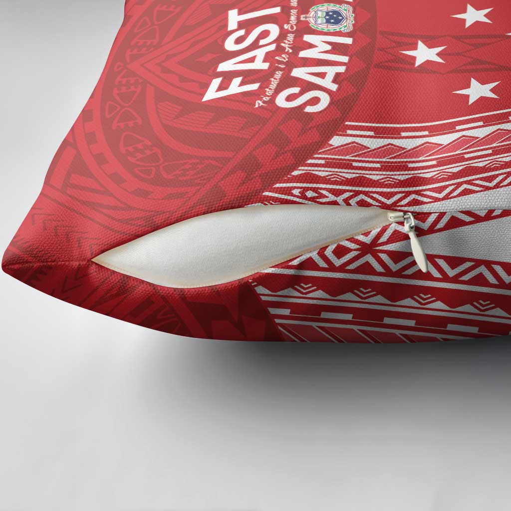 Samoa FAST Pillow Cover Forever Proud Samoan Tribal Pattern LT05 - Polynesian Pride
