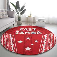 Samoa FAST Round Carpet Forever Proud Samoan Tribal Pattern LT05 - Polynesian Pride
