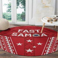 Samoa FAST Round Carpet Forever Proud Samoan Tribal Pattern LT05 - Polynesian Pride