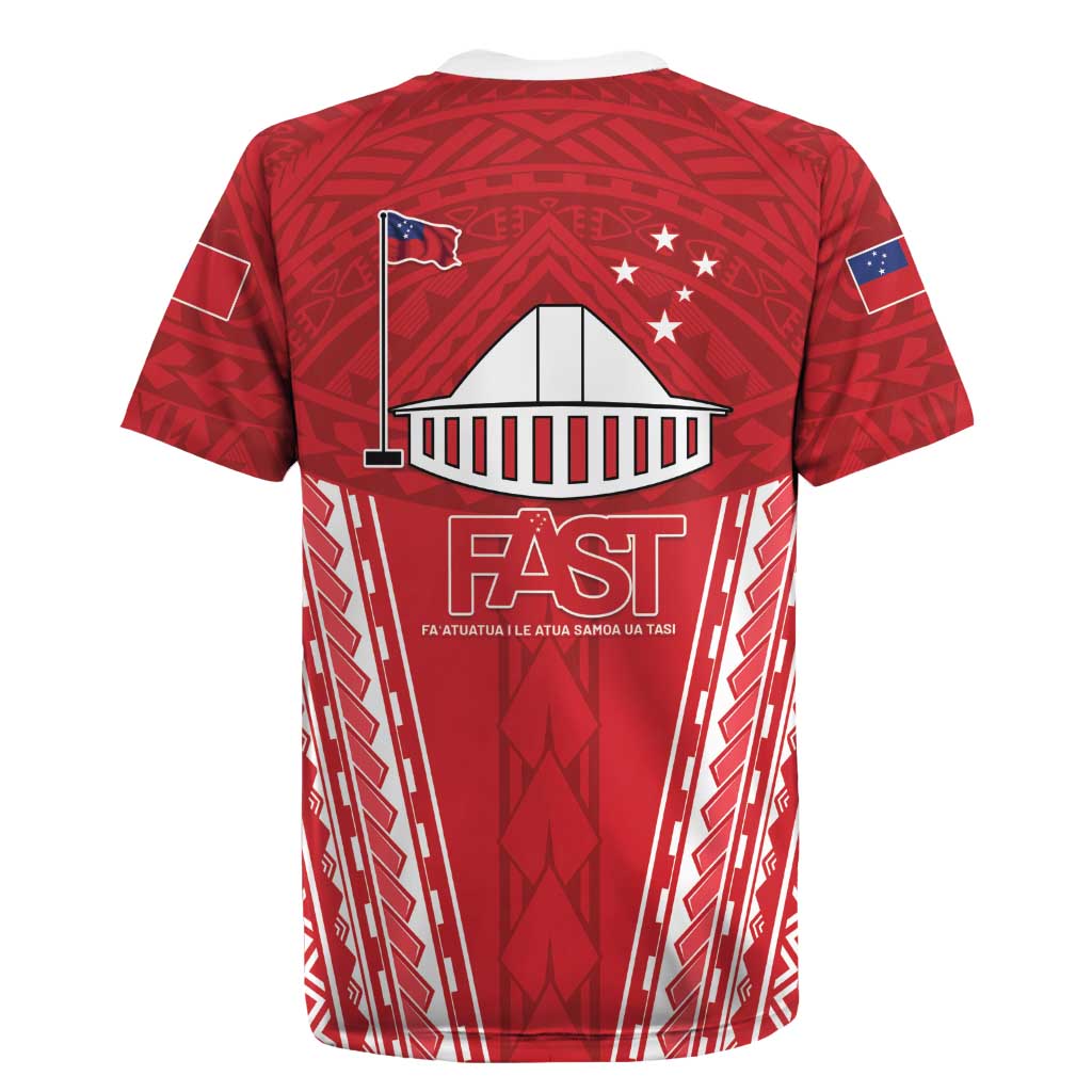 Samoa FAST Rugby Jersey Forever Proud Samoan Tribal Pattern LT05 - Polynesian Pride